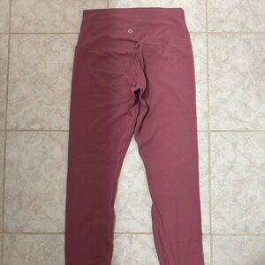 lululemon pink align leggings 28”